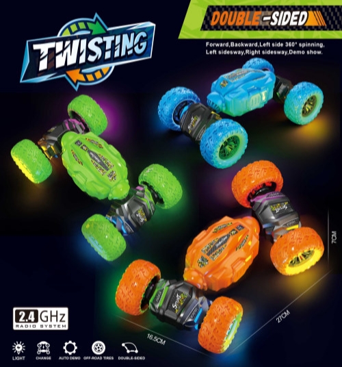 Remote Control Double Sided Stunt and Twisting Car