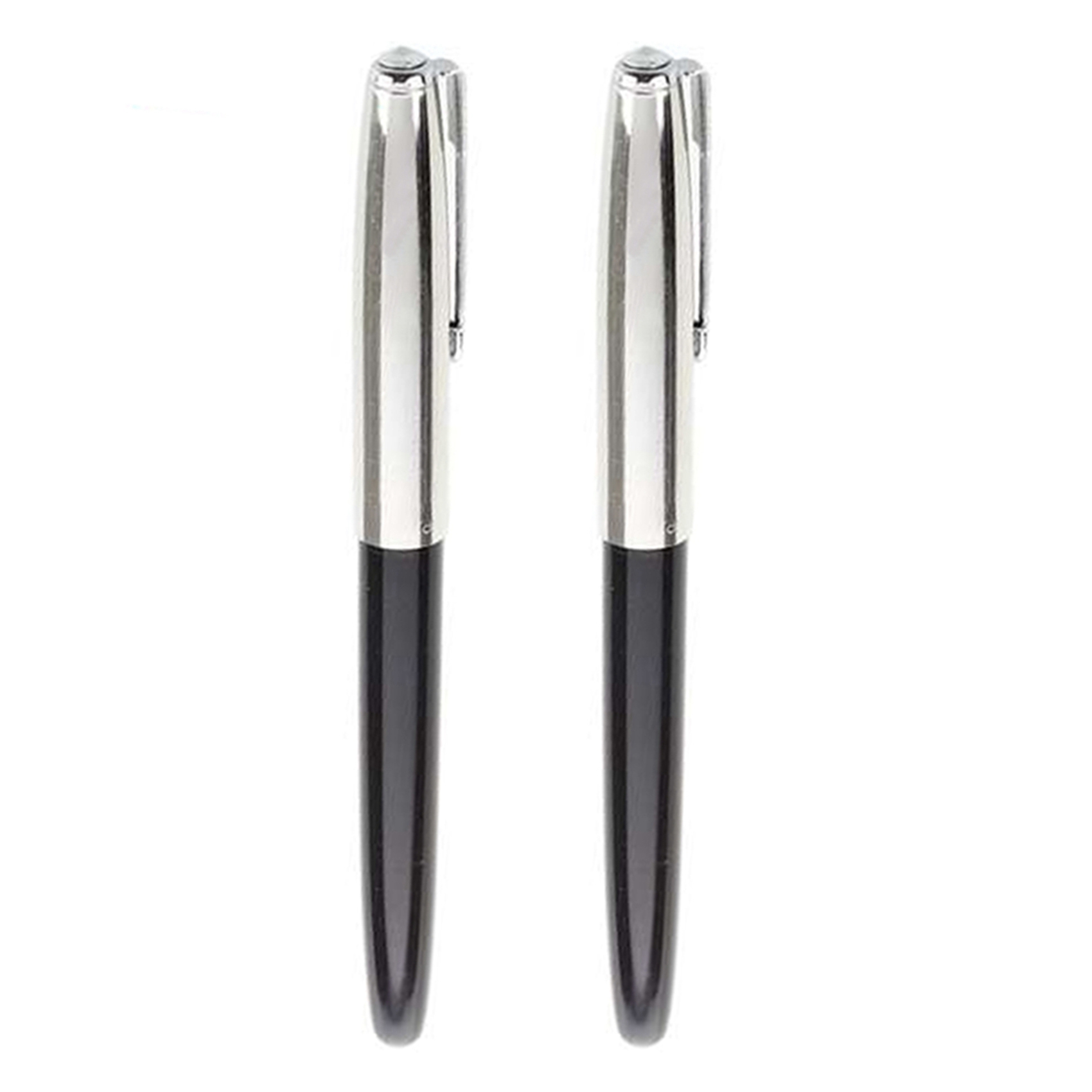 fasdaga 2X HERO 616 Fountain Pen Hooded Golden Nib Black Barrel Small Vintage