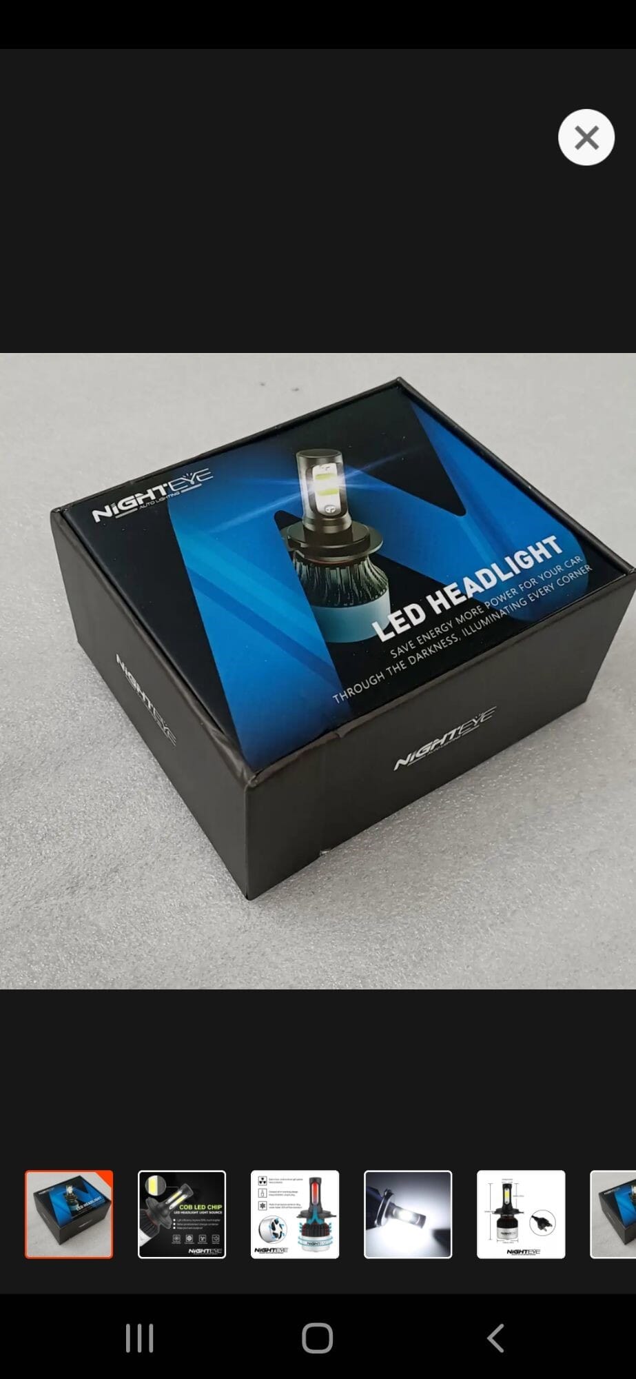 Nighteye H4 Led Headlight Bulb, White Extremely Bright & Lumens Super Bright, Fog-light, Waterproof Led. (1Pcs)