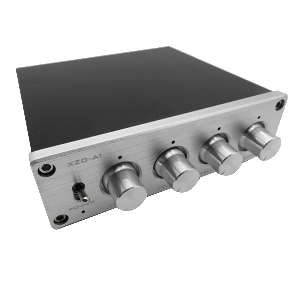 HIFI Lossless 1 Input 4 Output HUB Audio Distributor (Silver)