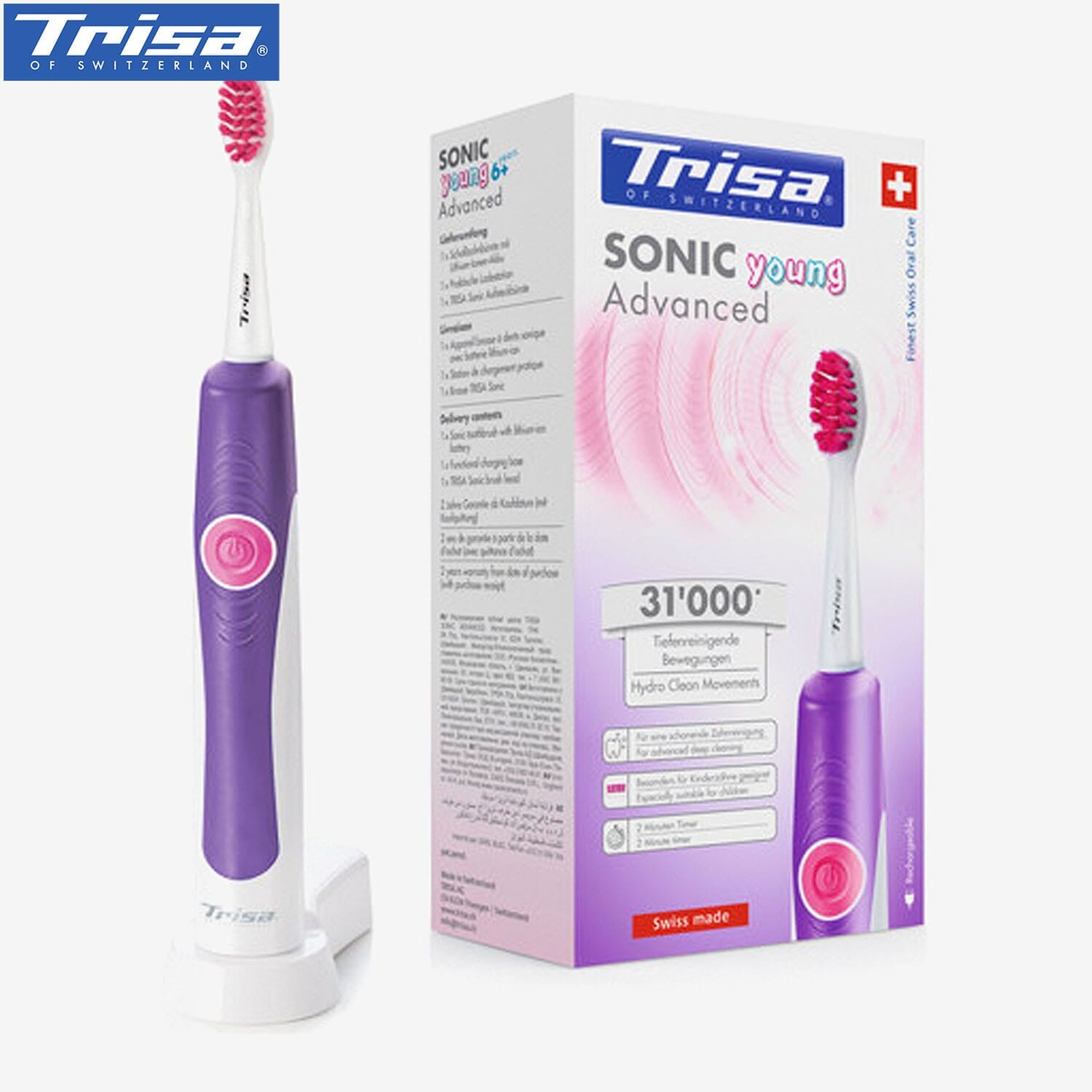 Trisa Sonic Young Advance Electric Toothbrush For 6+ Years (1 pc)