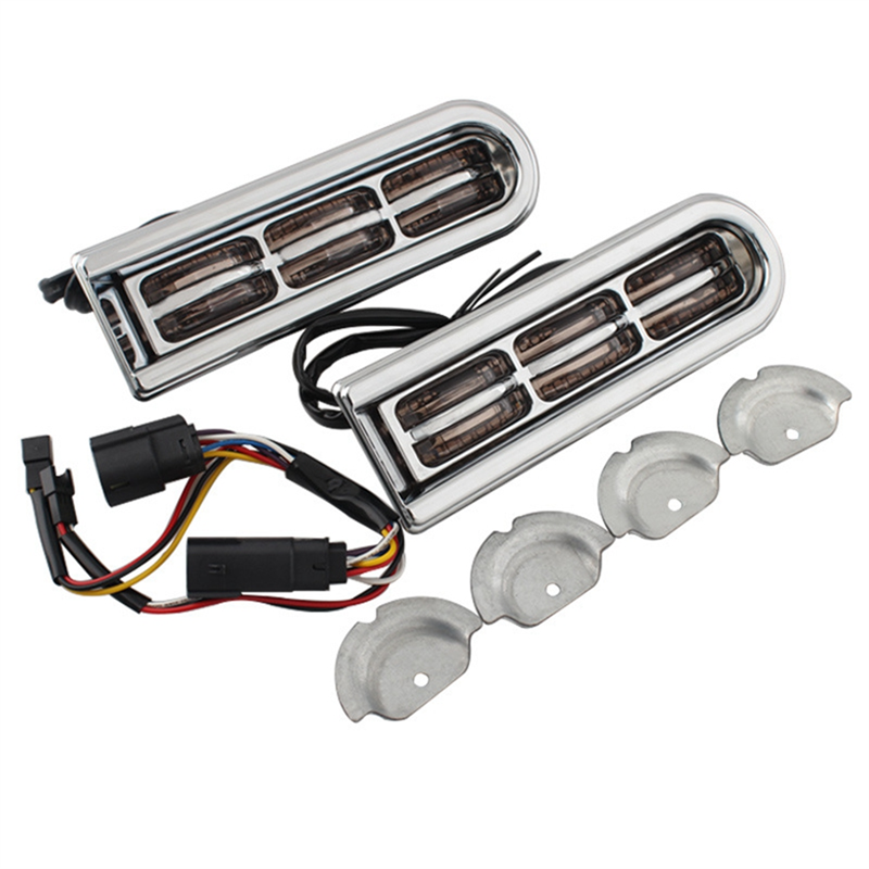 Motorcycle LED Mudguard Light Rear Taillight for Street Glide Highway Glide Road Auxiliary Light
