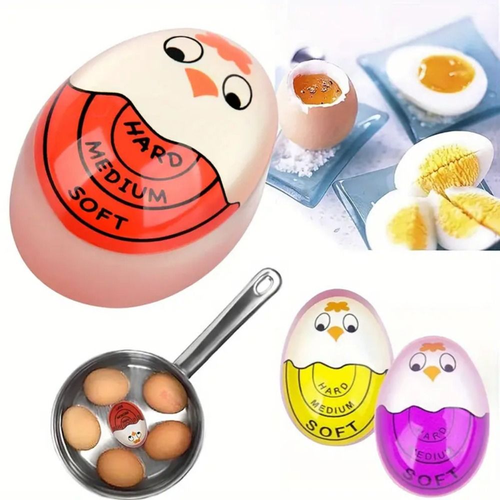 Home Use Food Grade Boiled-egg Reminder Eco-Friendly Exquisite Boiled Egg Timer Resin Soft Egg Timer Kitchen