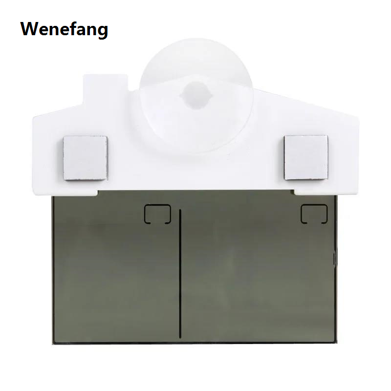 Wenefang Digital Weather Station Suction Cup Indoor Outdoor Window Thermometer Sales promotion Large LCD Window Thermometer Hydrometer for Baby Bedroom