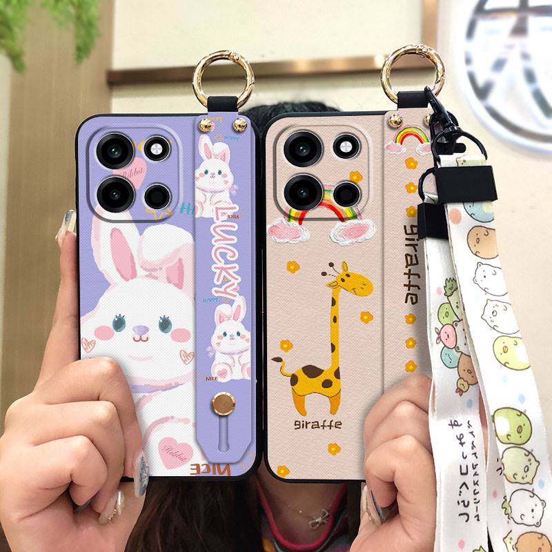 Durable Anti-dust Phone Case For 1+Turbo 6/OnePlus Turbo 6 Phone Holder Dirt-resistant Waterproof Kickstand Ring Cartoon