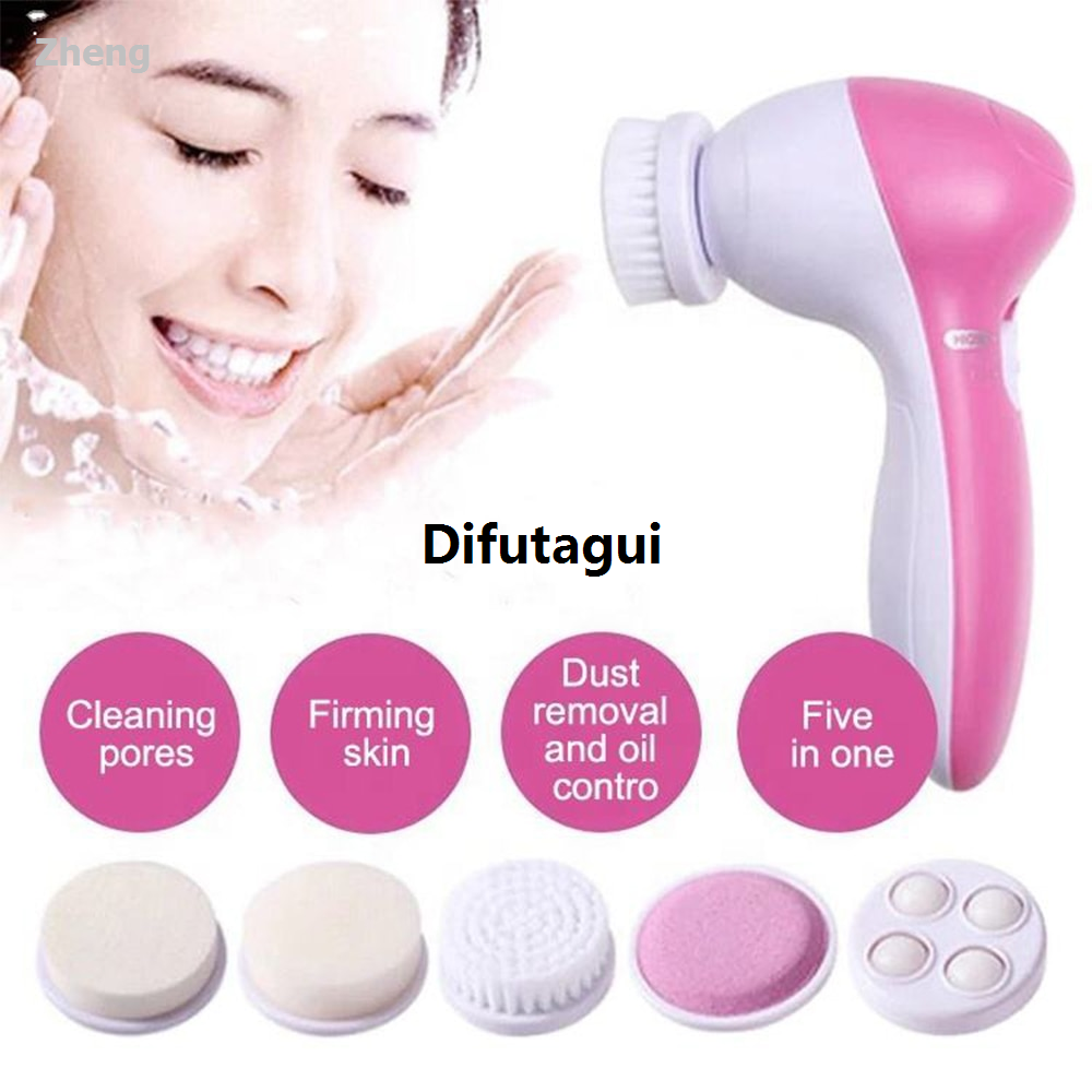 Difutagui Zheng Skincare Massager 1 Cleansing Brush 5-in-1 Electric Facial Cleansing 【2025 Original Version】 Facial Cleanser Spa Blackhead Cleansing Facial Cleansing Tools