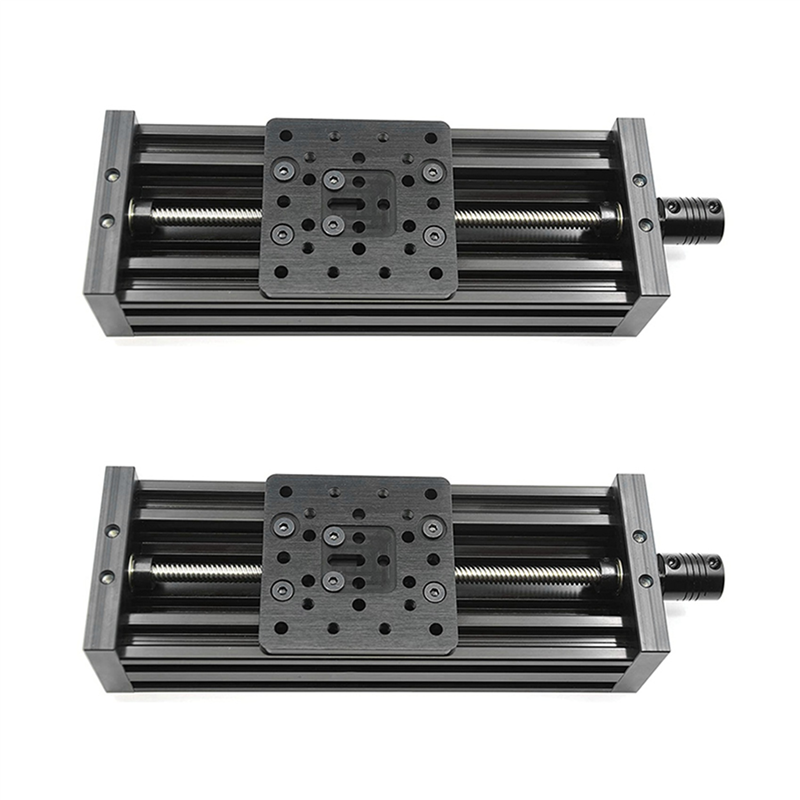 2X 3D Printer Z Screw T8 Z Diy C Beam CNC Sliding Table 250mm Linear Actuator Kit-Black