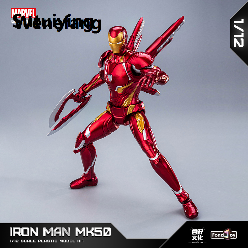 Wenefang Sutuiying 1:7 Original FondJoy Iron Man Tony Stark Legend MK42 MK43 MK50 Fifty percent discount MK6 DIY building block Toys Action Figure Collection Anime Model