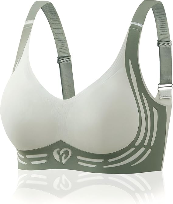 Wireless Push up Bra , Lushfitting Powerful Push-Up Seamless Bra , Padded Bra Full Back Coverage