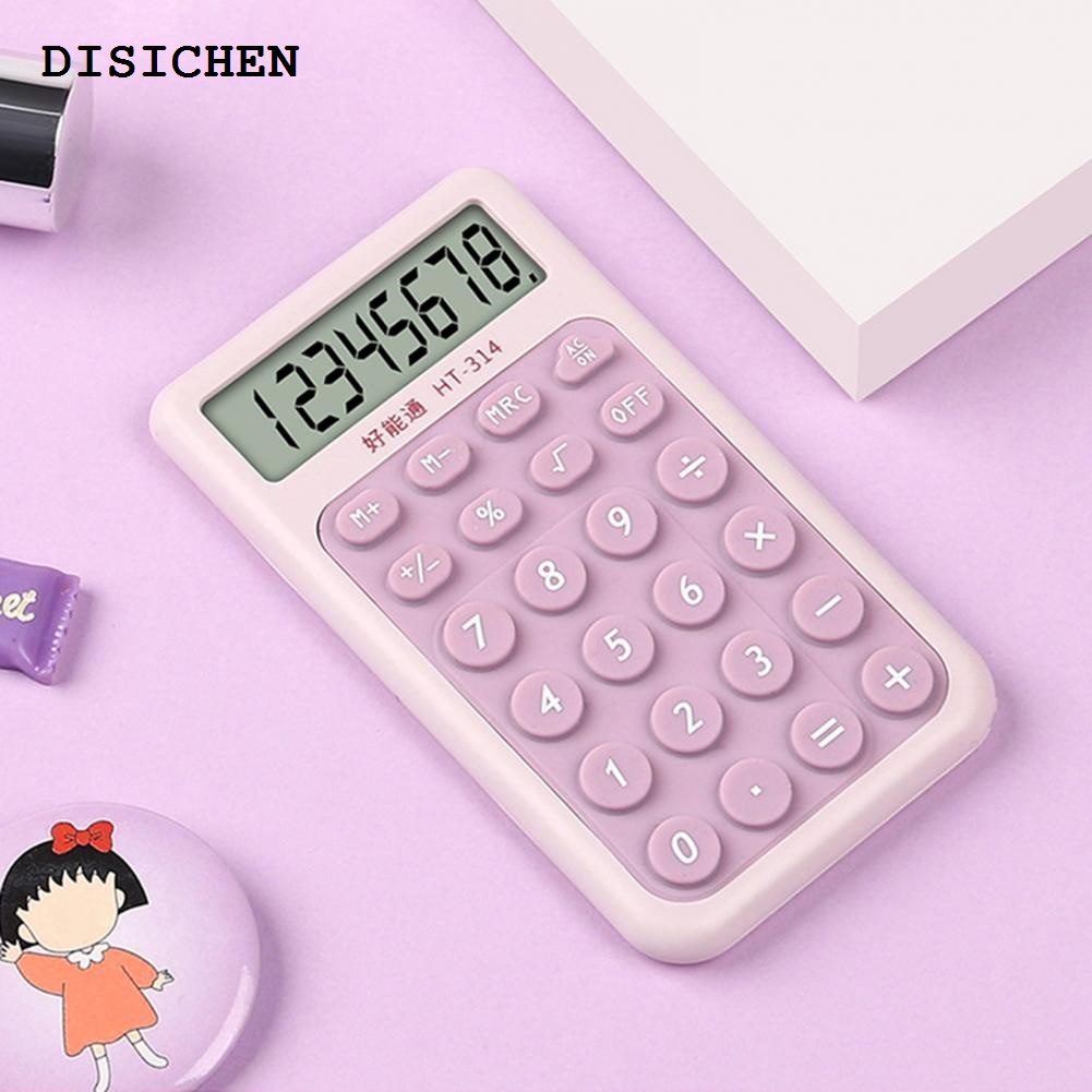 DISICHEN Fifty percent discount Office Calculator Accurate 8-digit Lcd Display Small Digital Desktop Calculator with Ergonomic Buttons Pocket Size for Efficient