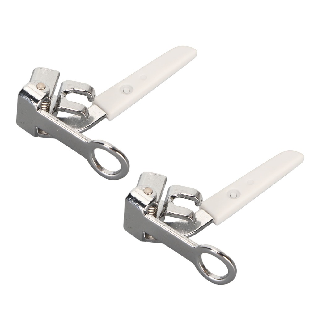 2PCS Sewing Machine Accessories Heavy Duty Embroidery Darning Foot Stainless Steel Easy Installation Embroidery Presser Foot Multi-Function Universal Round Darning Presser Foot Home Sewing