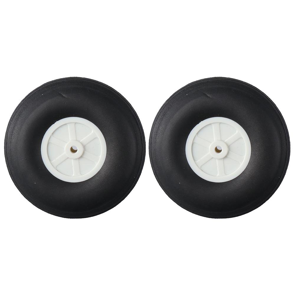 1pair Hot Sale Accessories Rubber PU Plane Toy Parts Plastic Hub Tail Wheel RC Airplane Replacement