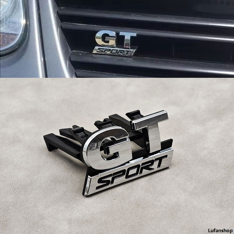 Hot Selling LufanshopHot Selling 3D ABS Logo GT Sport Emblem Car Front Grille Badge For Volkswagen VW Polo Golf 5 MK5 Passat B5 Touran Bora Accessories