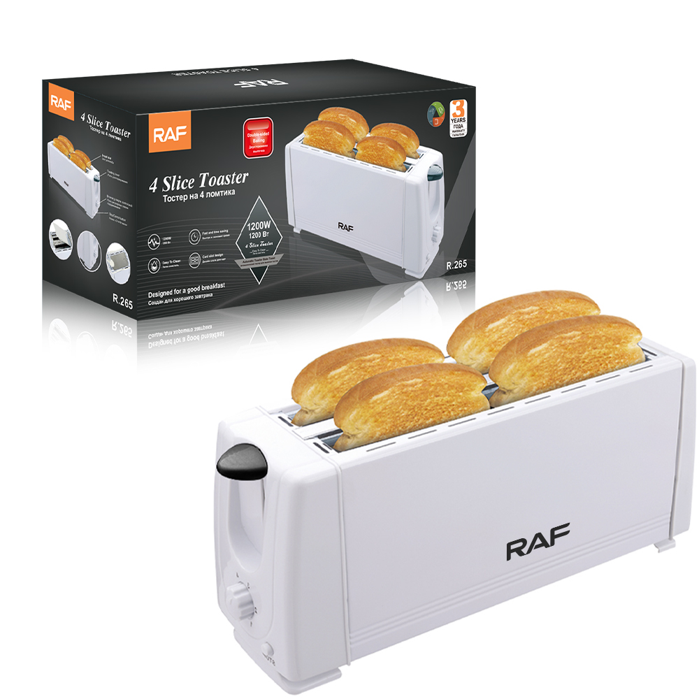 RAF 4-Slice Sandwich Maker | Automatic Electric Bread Toaster | Double-Sided Baking for Breakfast