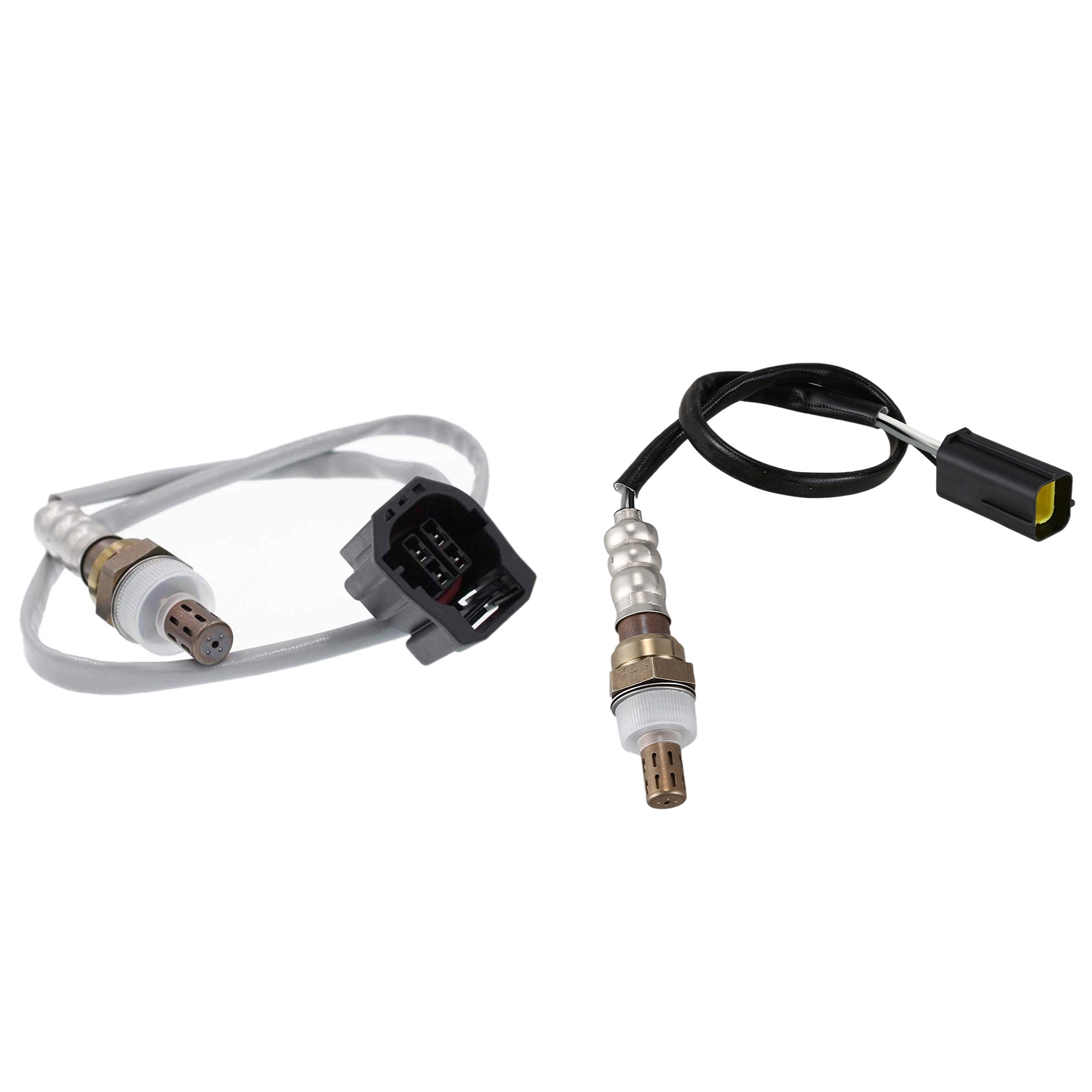 NAMUNY 2 Pcs Black Oxygen Sensor Plastic Metal Sensor, A & B