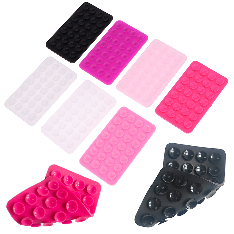 Double Sided Silicone Suction Cup Mobile Phone Suction Cup With Adhesive Pad Silicone Pad Suction Cup