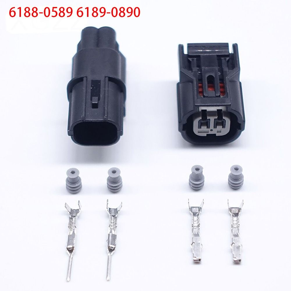 1Set Durable 2 Pin 040 Auto Connector Male Female Press Switch ABS Sensor Plug Ignition Coil LED Headlight Turn Signal 6188-0589 6189-0890 For Hondas