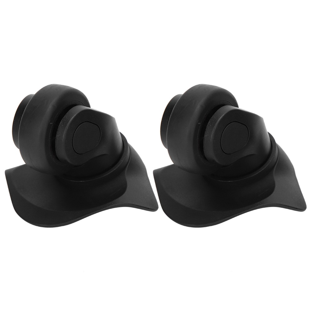 1 Pair Durable PP+PET Luggage Wheel Mute Black Single Row Wheel Swivel Caster Travel Supplies