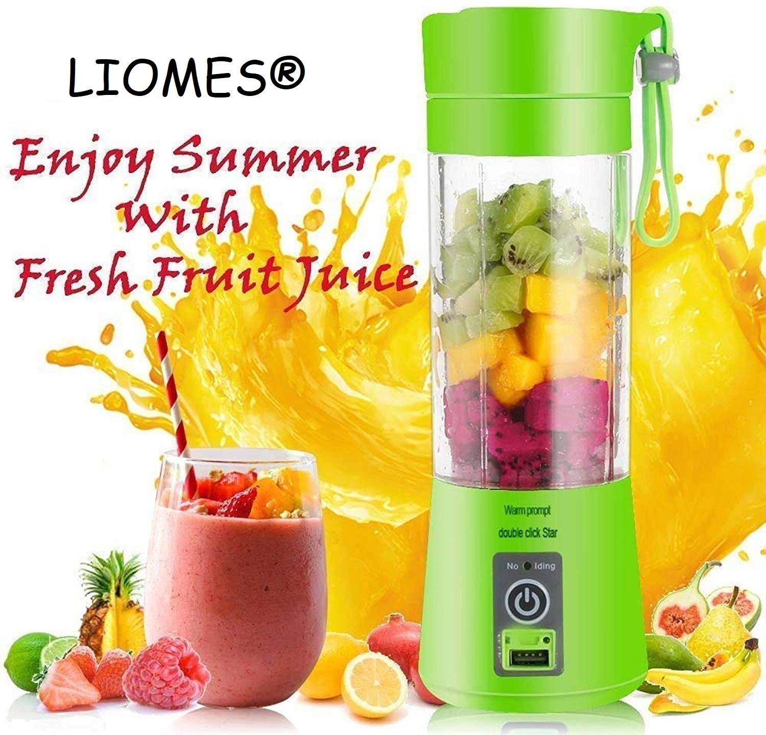 Electric Juicer Cup Portable Smoothie Blender Rechargeable Fruit Juicer
