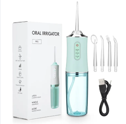 IPX7 Portable Dental Water Flosser | 3 Speed Oral Irrigator (Soft/Normal/Pulse) for Teeth Whitening , Braces & Orthodontic Care