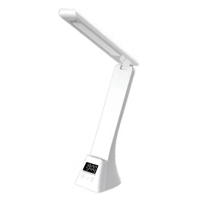 Rechargeable Desk Lamp Eye-Caring Desk Lamp With LCD Display white