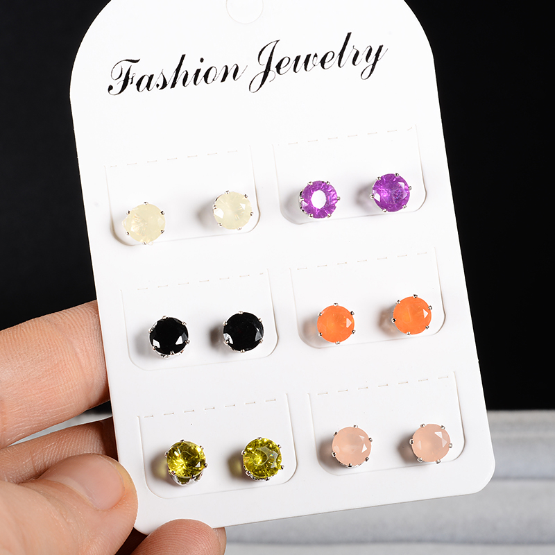 【Exclusive Discount】New Arrival Shiny AAA CZ Crystal Black Earrings Set Gifts for Jewellery Earring Wo 2023 Cheap Price