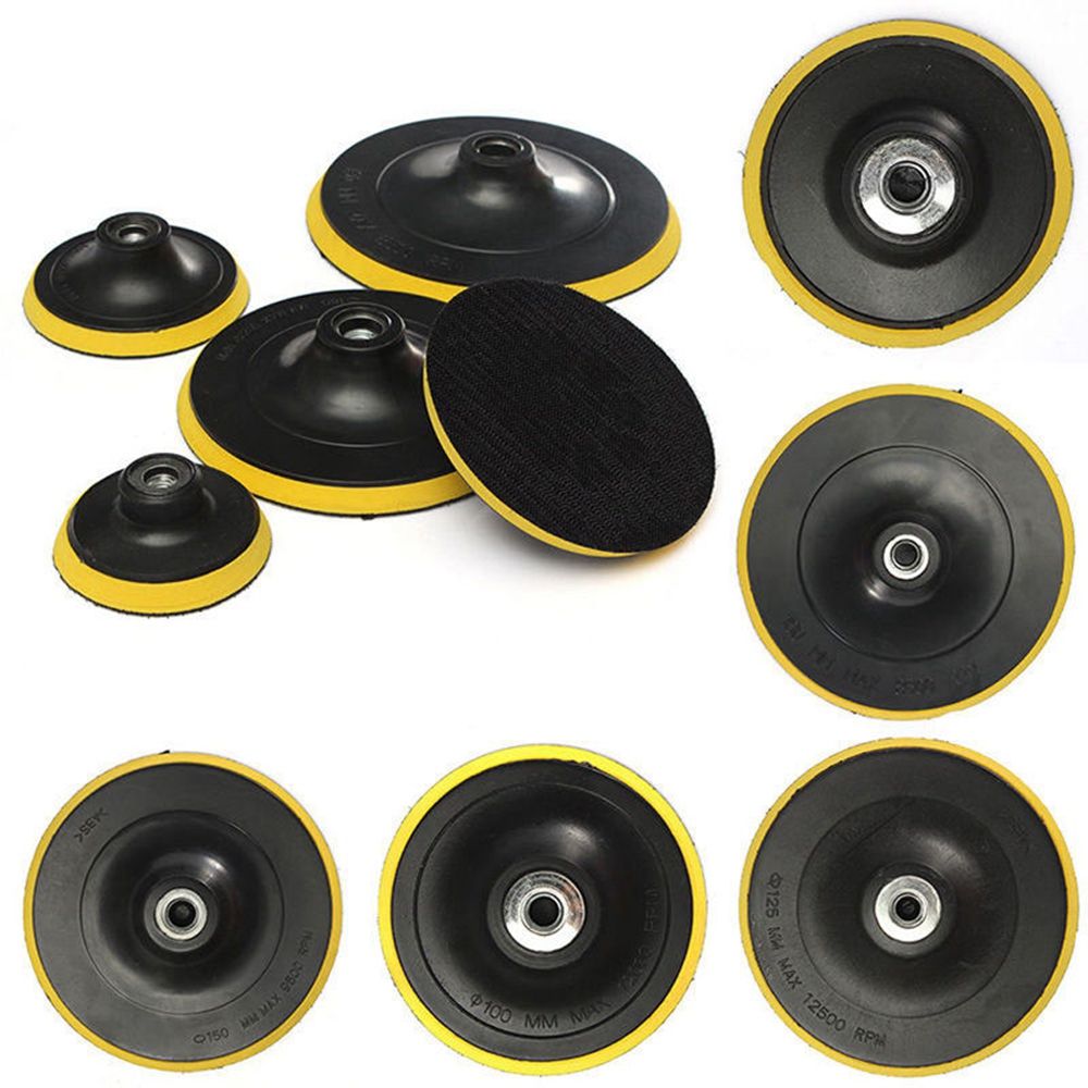 3/4/5/6/7'' High Quality Auto Professional Polisher Buffing Backing Plate Car M14 Pad Hook & Loop