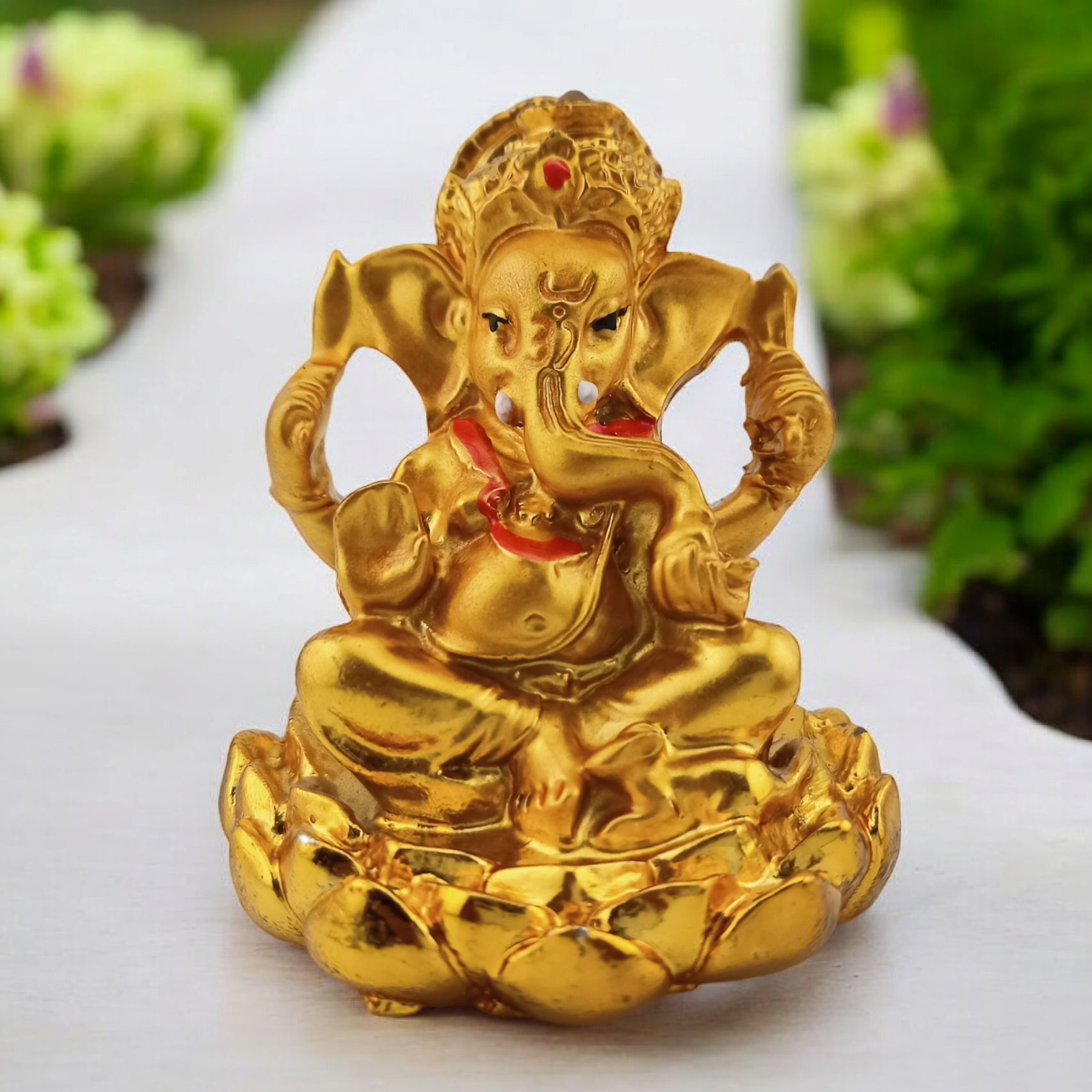 Golden Ganesh Statue 5.5cm Height