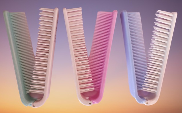 Masala Cottage -Set of 3 Double Sided Portable Pocket Folding Hair Comb