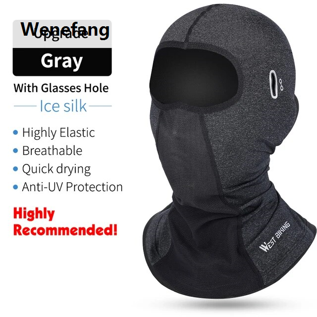 WEST BIKING Summer Outdoor Cycling Cap UV Protection Hat Men Bicycle Motorcycle Balaclava Running Hiking Cooling Sport Gear