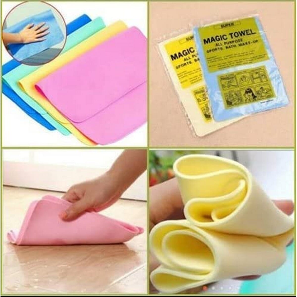 Reusable Water Absorbent Magic Towel By Trimandu