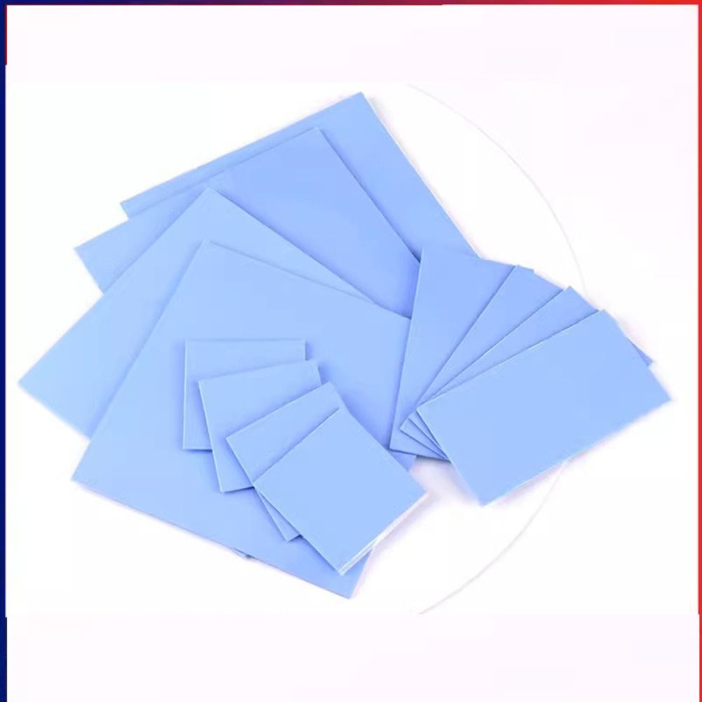New 5 Styles Silicone Thermal Pad Heat Conduction Blue Color Computer CPU Double Sided Adhesive Thermal Pad Sheet Heat Reducing Patch