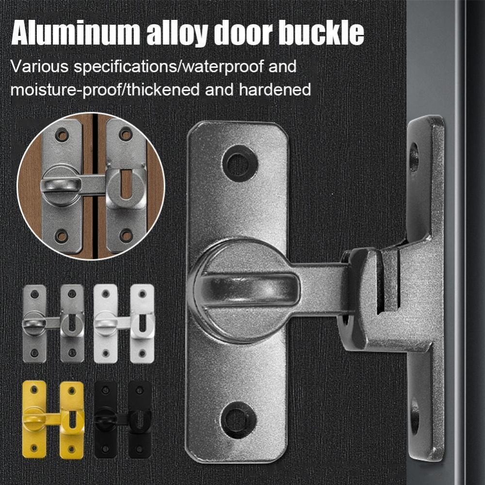 Creative aluminum alloy Door Buckle Hasp Anti-theft Door Hardware Door Window Latch Barn Door Lock