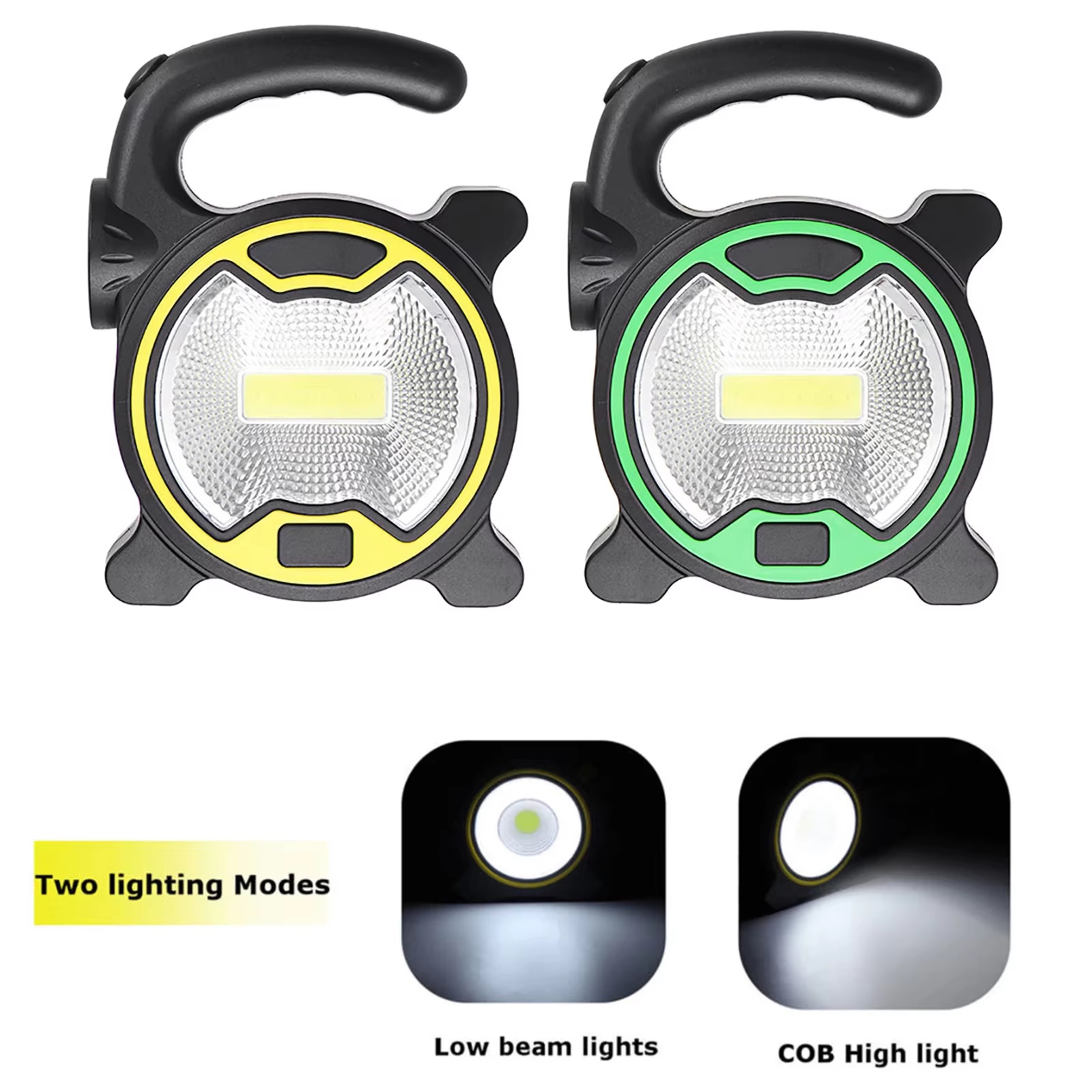 Profesional Portable LED COB Camping Lantern + Side Torch Flashlight Outdoor Work Lamp Tent Light For Hiking Fishing Cycling Emergency