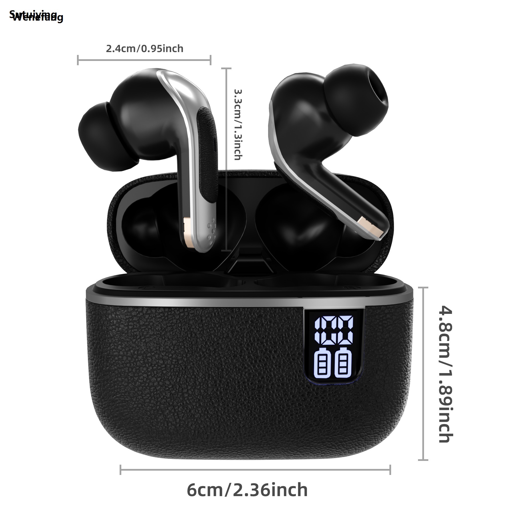 Wenefang Sutuiying Best Selling Tws Wireless Sports Headphones Enc Smart Noise Fashion Original Cancelling Bluetooth Headphones Portable In-Ear Headphones