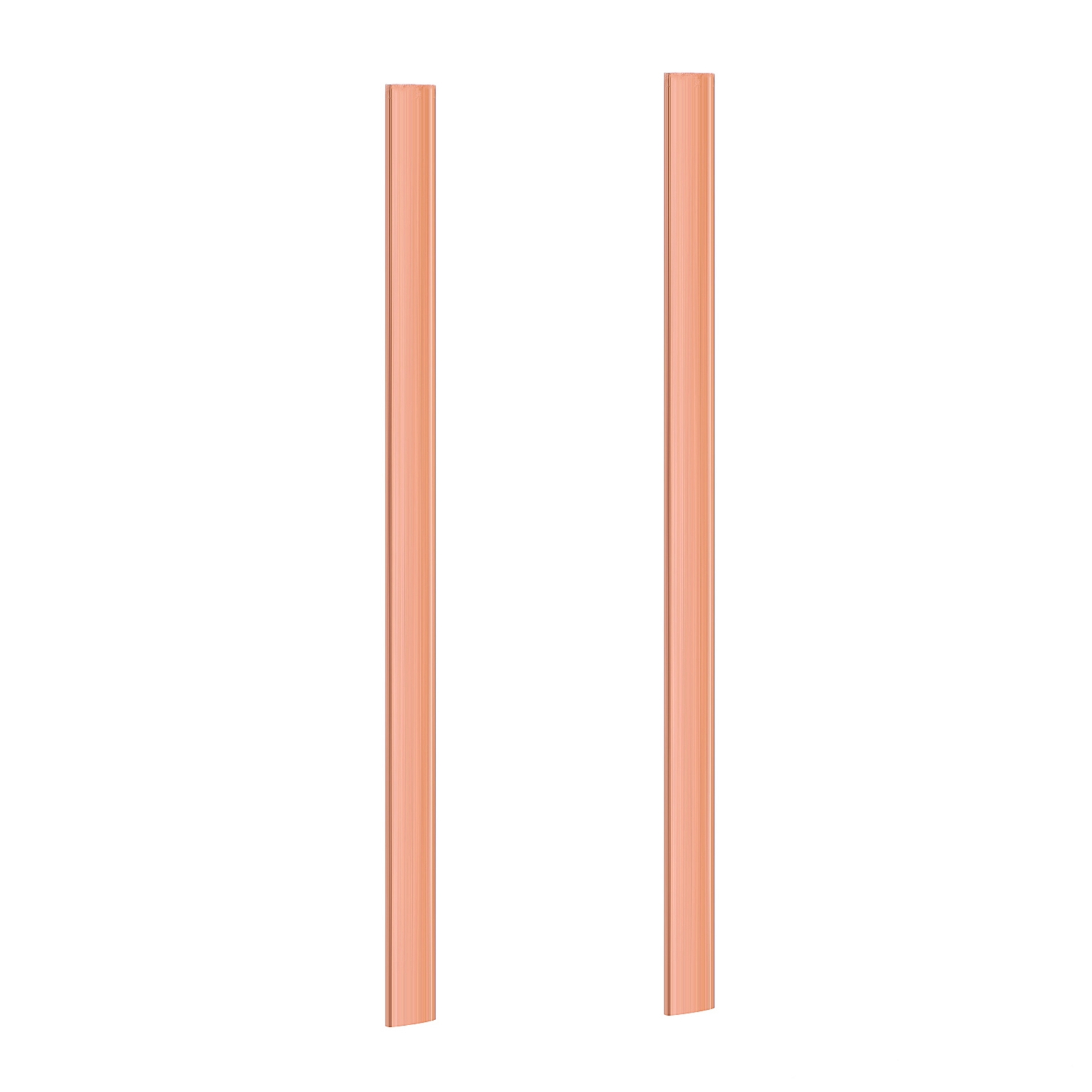 fasdaga 2X 99.6% T2 Purple Copper Cu Flat Bar Plate 3mm x 15mm x 250mm Metal Strip