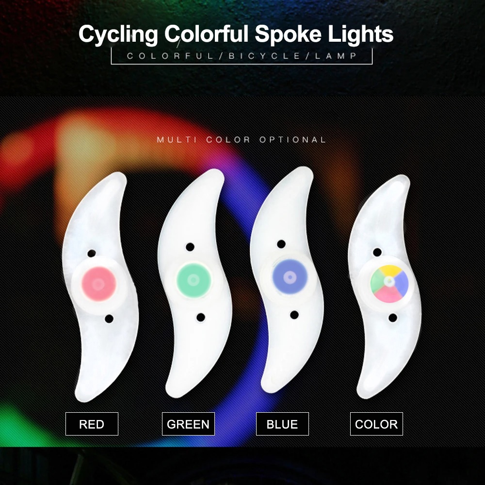NEW Spoke Bike Tire Lights Bike Wheel Tail Ligh 3 Mode Led Waterproof Safety Night Riding Accessories