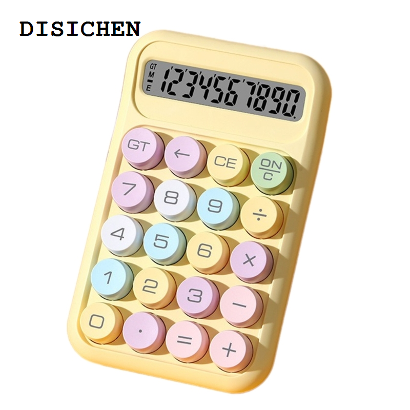 DISICHEN High Quality Mini 10Digits Standard Calculators Lovely Color for Offices Home School Use