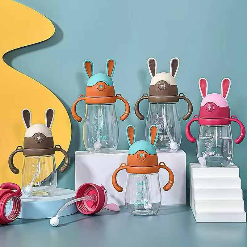 Cute Rabbit Ears Water Bottle - Portable Kids’ Hydration Bottle with Fun Design