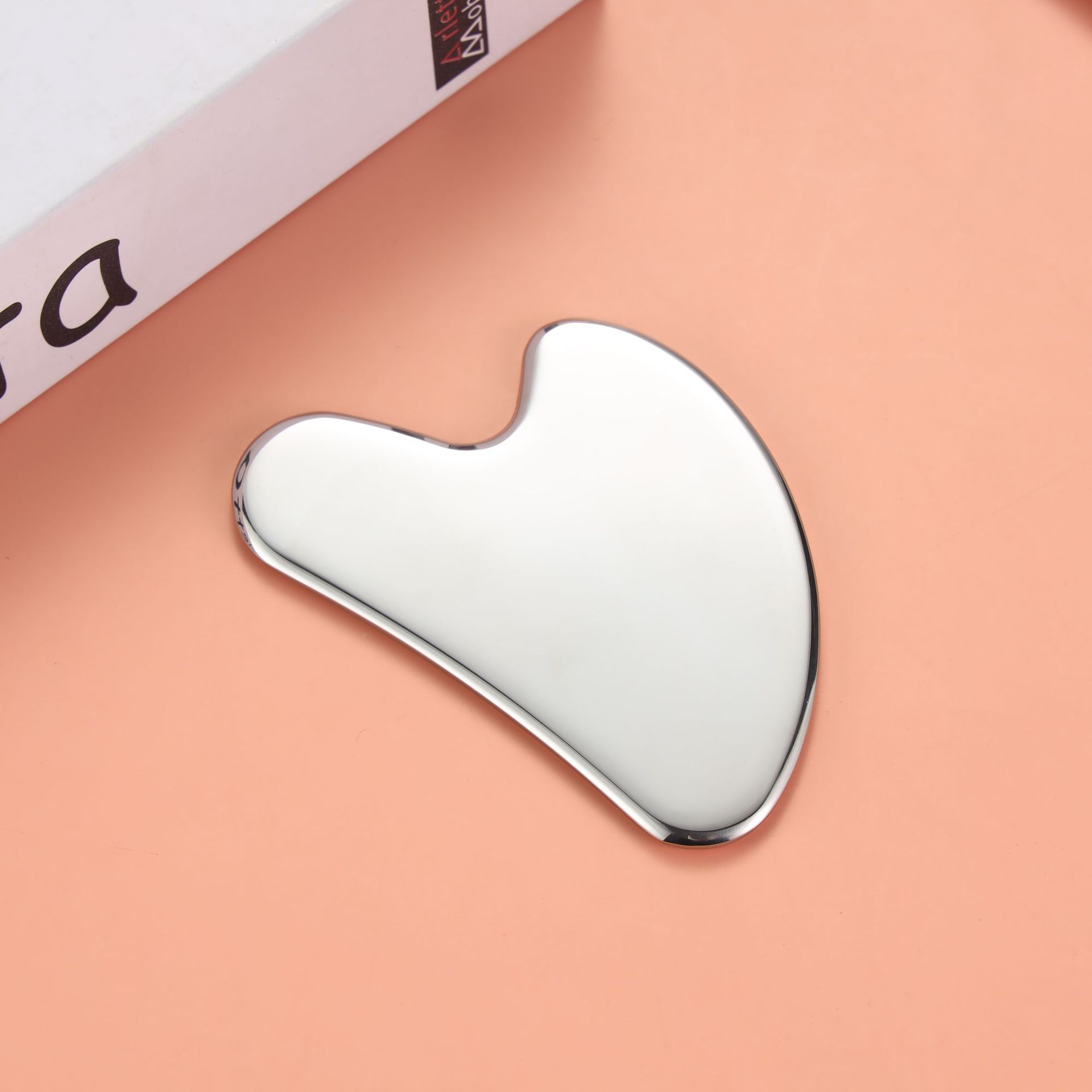 MAANGE 4mm Thick Heart Shape Stainless Steel Guasha 1Pc MAG13010