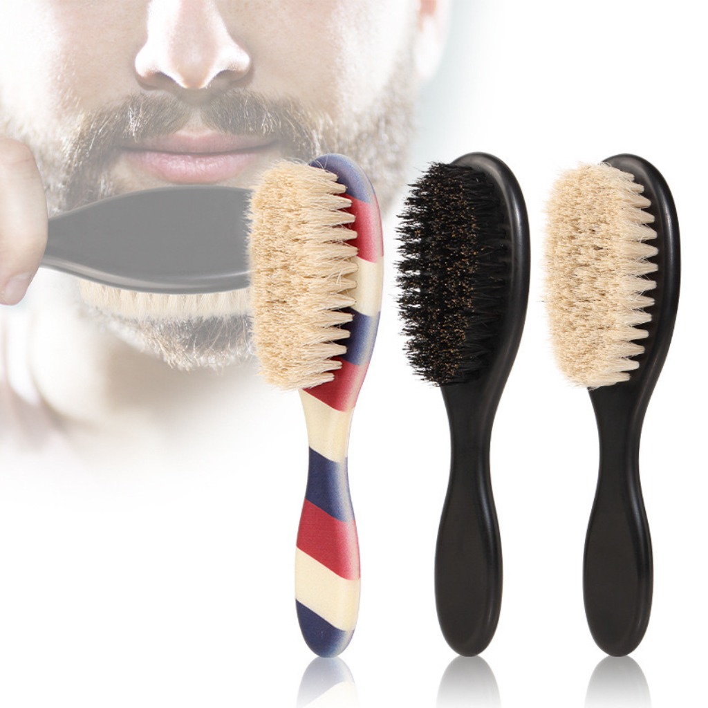 Wenefang Fashion New Professional Barber Shaving Beard Brush Removal Neck Dusting Horse Hair Brushes Face Mustache Salon Cleaning Styling Tools
