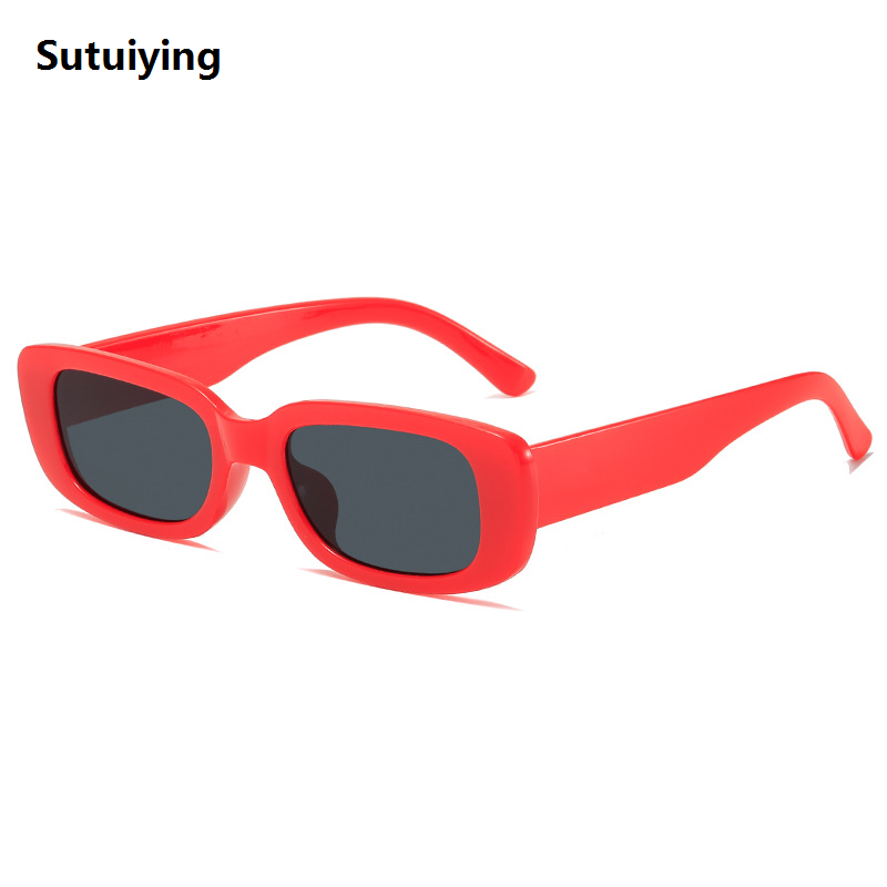 Sutuiying Square Sunglasses Men Rectangle Designer Small Sun Glasses Luxury Male Retro Black Lens Driving Fishing Eyewear UV400