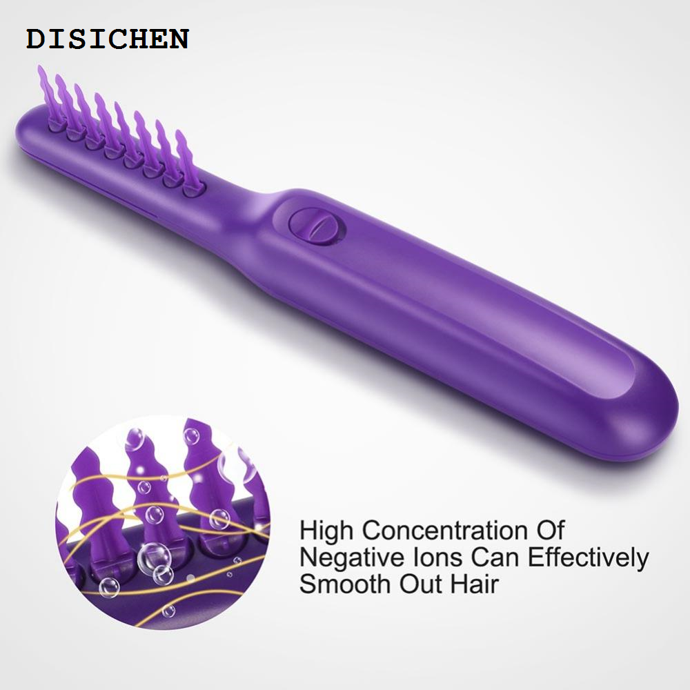 DISICHEN Fifty percent discount Electric Detangling Brush Hair Curly Combs Detangle Scalp Massage Loosen Smooth Knots Tangles Tools Beauty Health