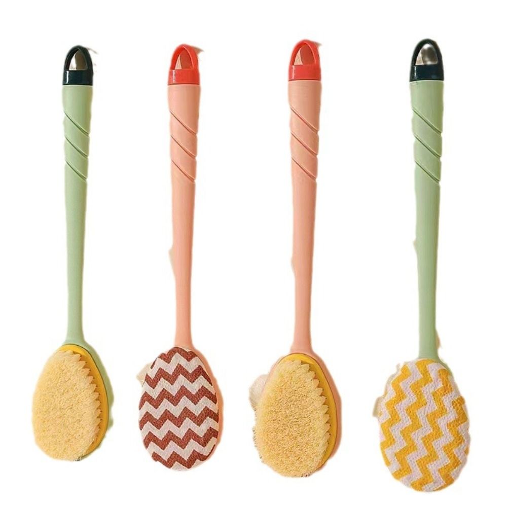 Useful Long Handle Bath Brush Back Rubbing Cleaning Tools Shower Brush Soft Massager Body Exfoliating Brush
