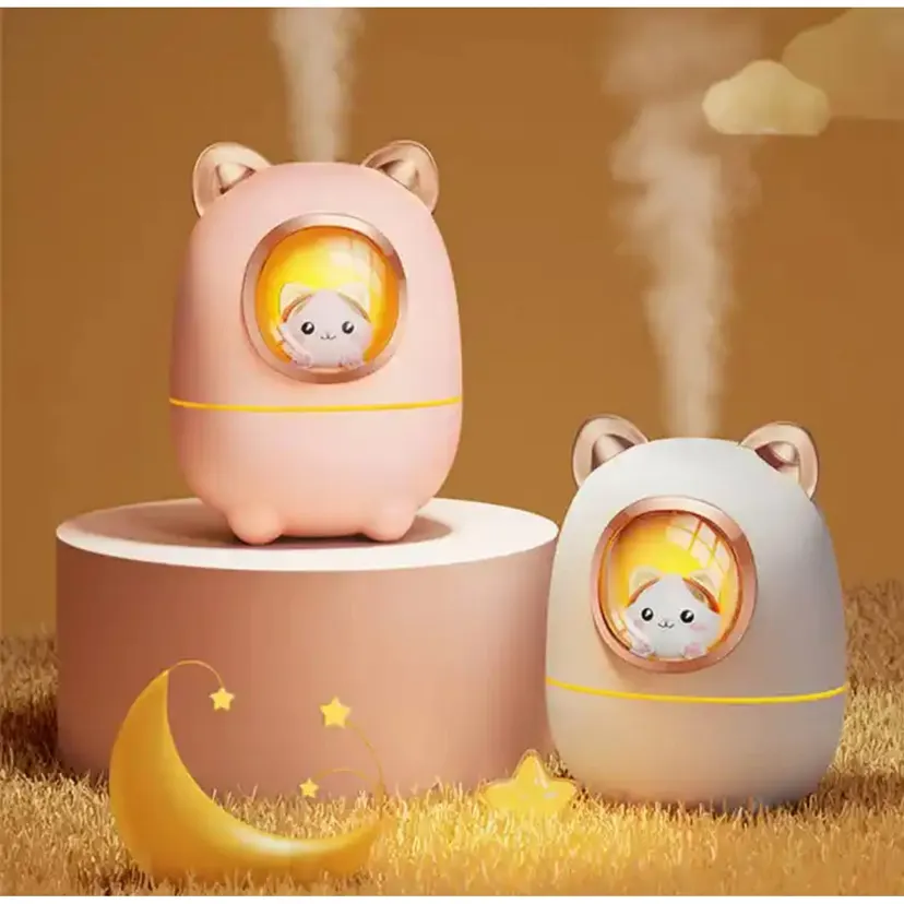 Lovely Style Cute Decoration Design Kitty Humidifier 200ml Usb Mini Aroma Diffuser for Home Car Office Aromatherapy