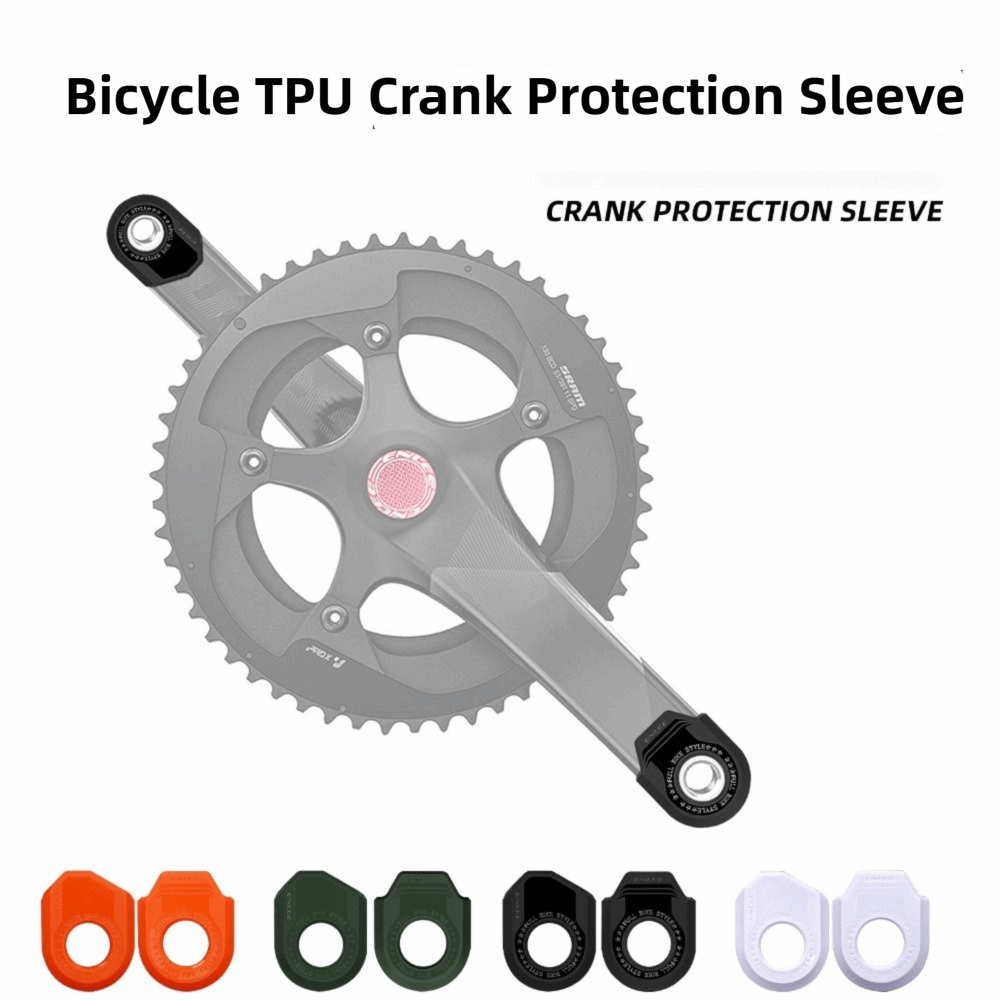 High Quality Universal Bicycle Crank Protector Scratch Resistant Shockproof Crank Arm Protector Cover Maintenance Silicone Sleeve MTB