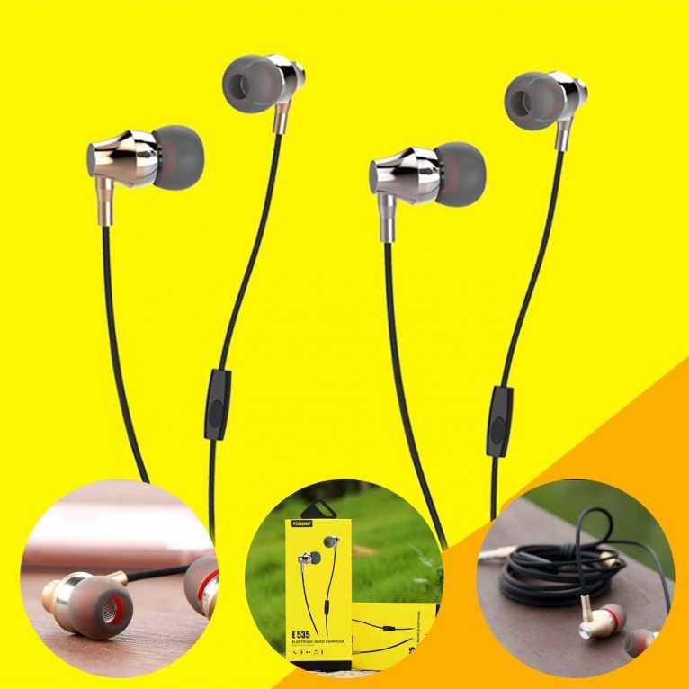 3 Months Warranty Brand Quality Earphone With Mic E535 3.5mm