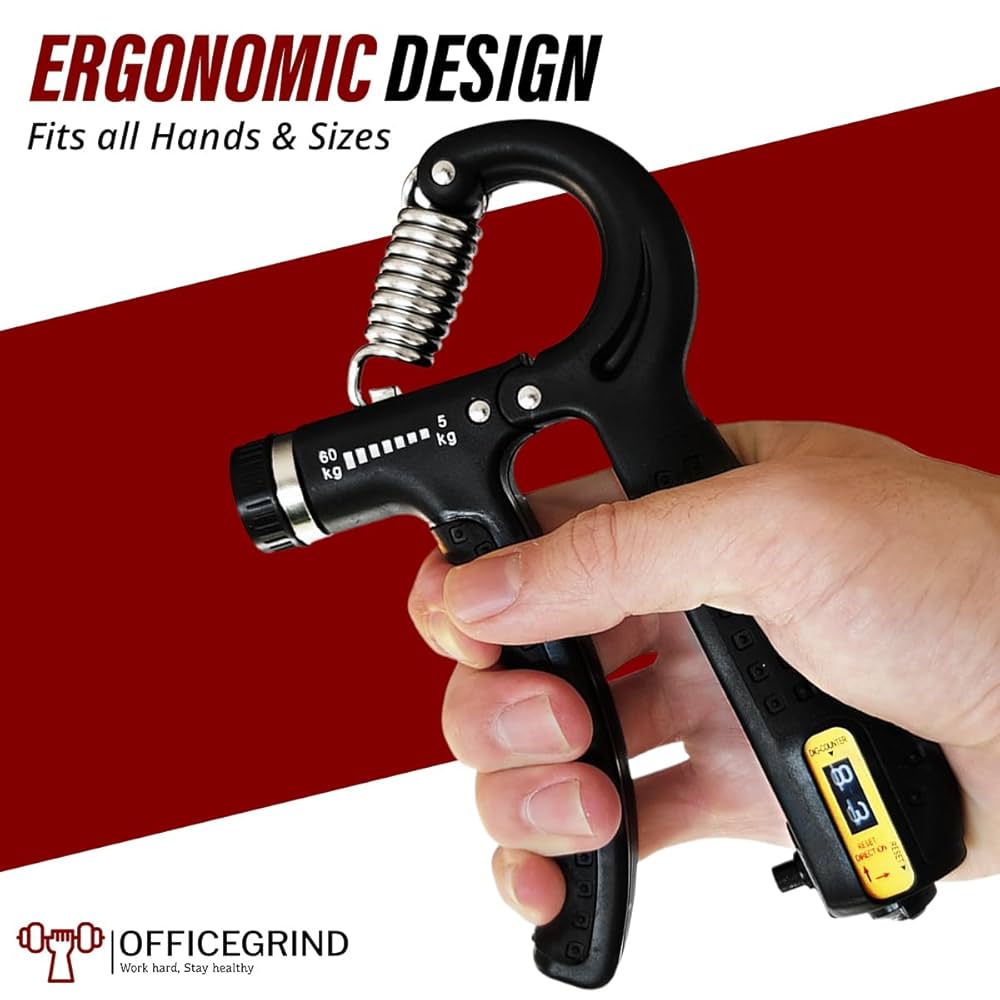Hand Gripper Countable Black
