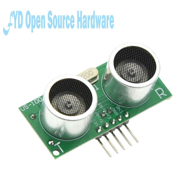 1pcs US-100 Ultrasonic Sensor Module DC 2.4V - 5V With Temperature Compensation Range Distance 450cm