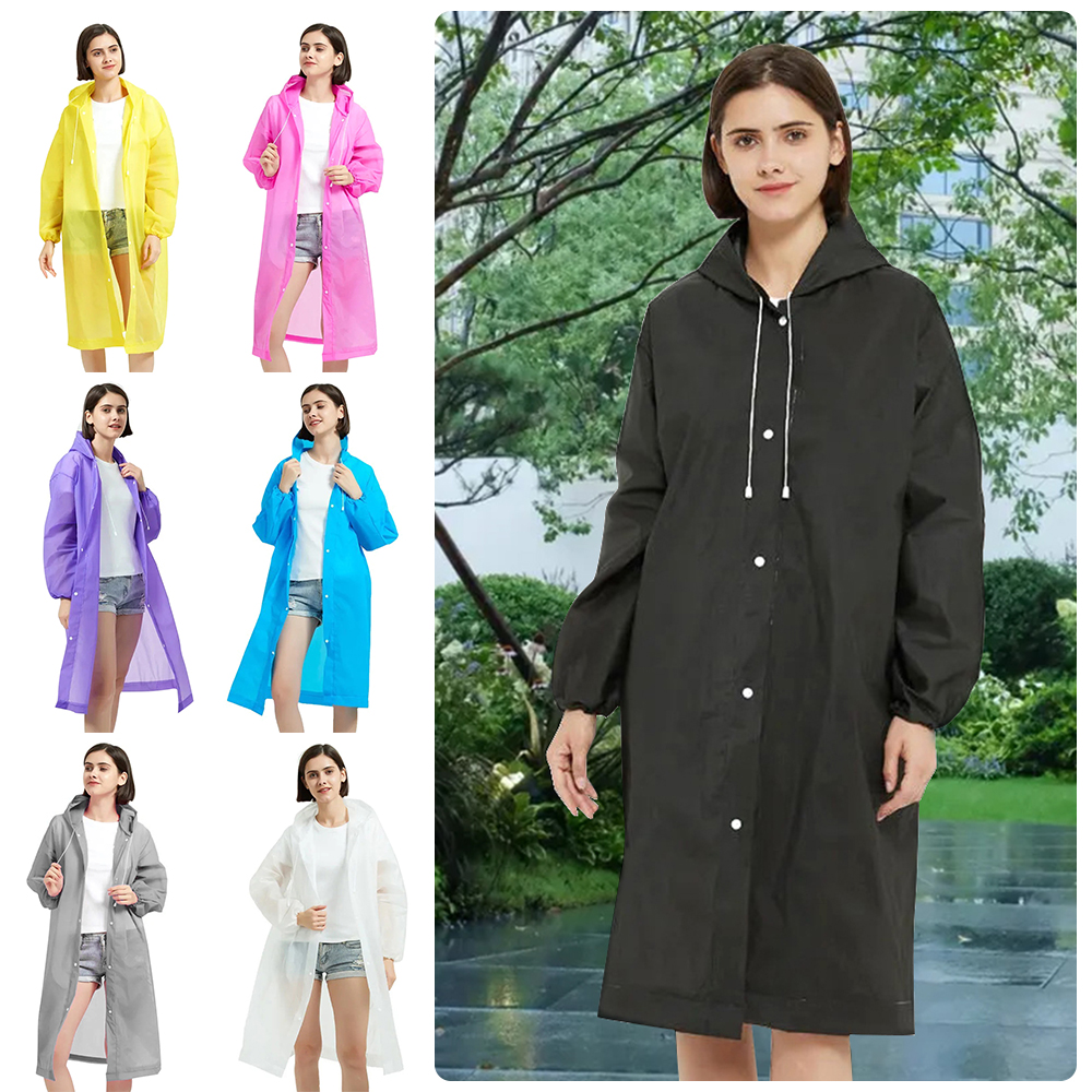 New EVA Raincoat Full Body Non-disposable Rain Coat Convenient Thickening One-Piece Raincoat Outdoor